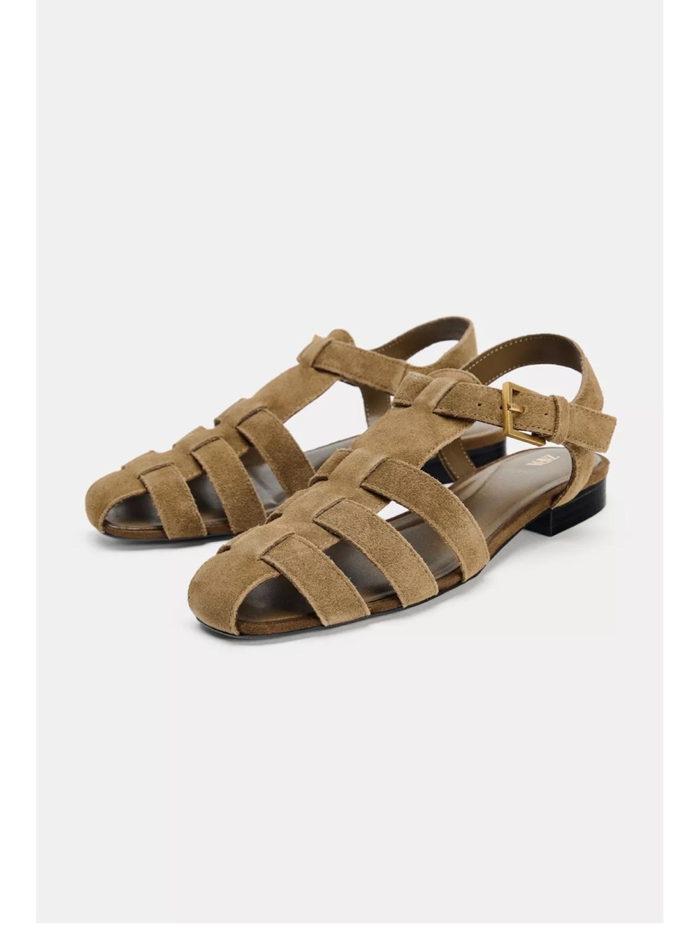 SPLIT SUEDE FISHERMAN SANDALS